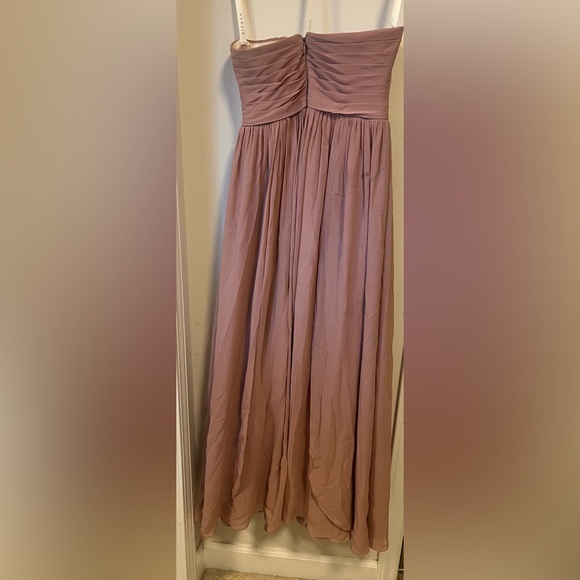 Azazie Dusty rose Yasmin dress. Size 0 (custom fit). EUC only worn once - Picture 2 of 2